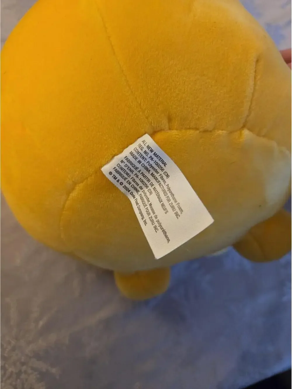 Dole Tropical Gold Sloth Plush Squishmallow-Style Stuffed Animal